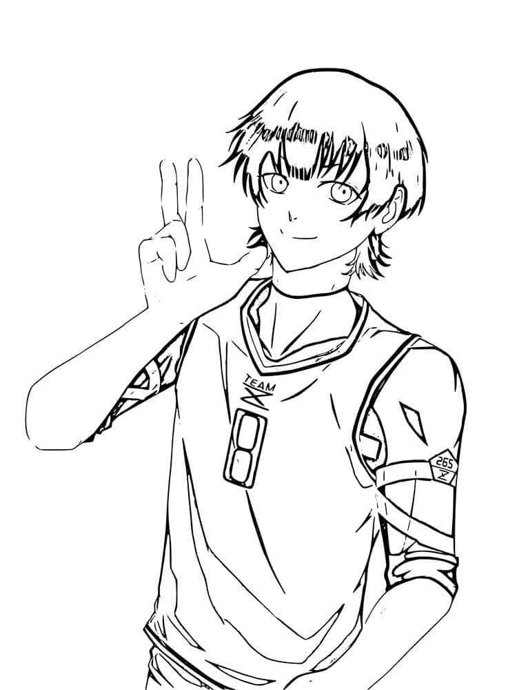 Blue Lock pro Děti omalovánka