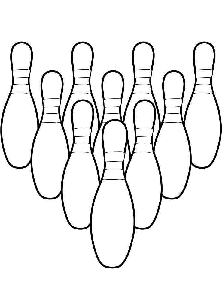 Bowling Zdarama omalovánka