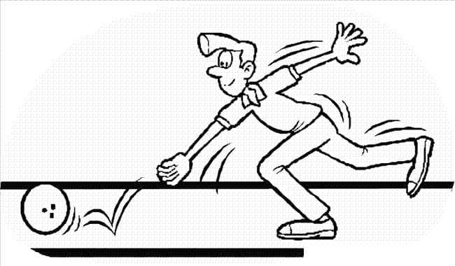 Bowling Zdarma Vymalovatelné Obrázek omalovánka