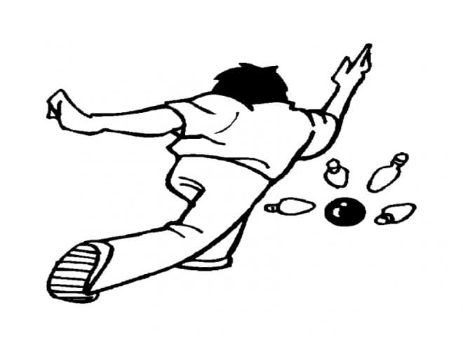 Bowling pro 1leté Děti omalovánka