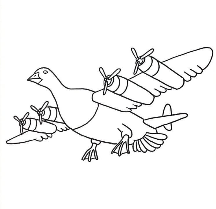 Brainrot Bombombini Gusini omalovánka