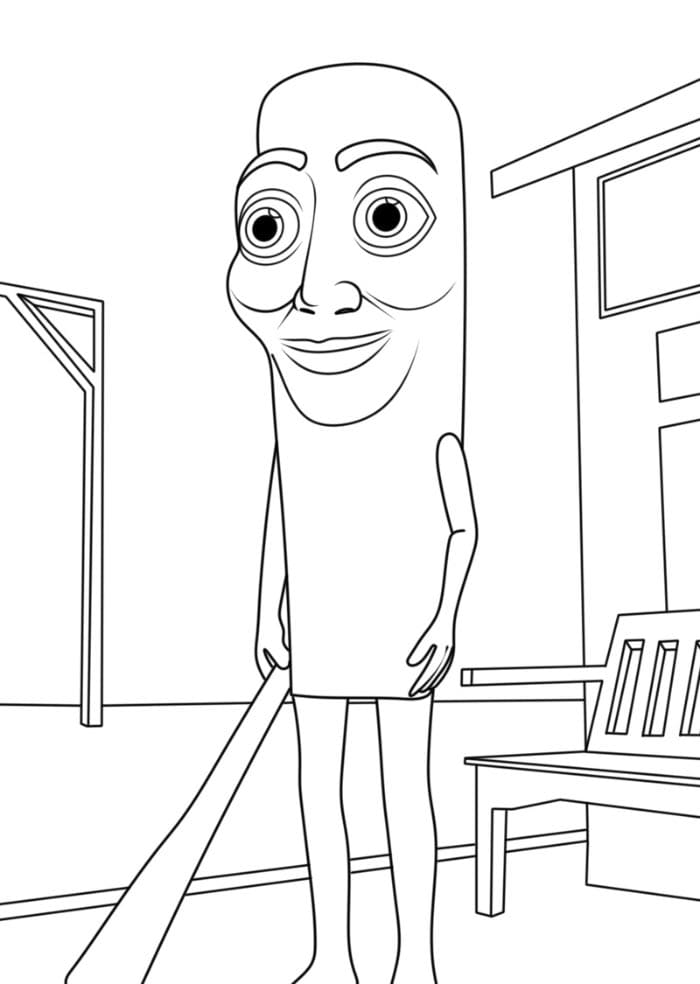 Brainrot Tung Tung Tung Sahur omalovánka