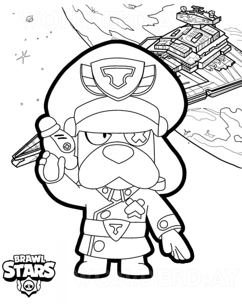 Brawl Stars Colonel Ruffs omalovánka