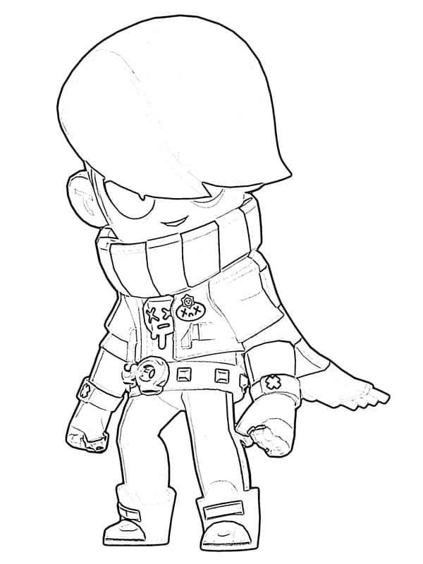 Brawl Stars Edgar omalovánka