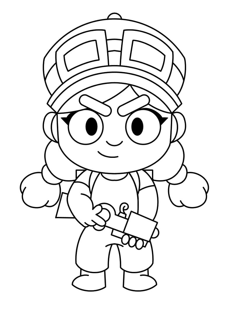 Brawl Stars Jessie omalovánka