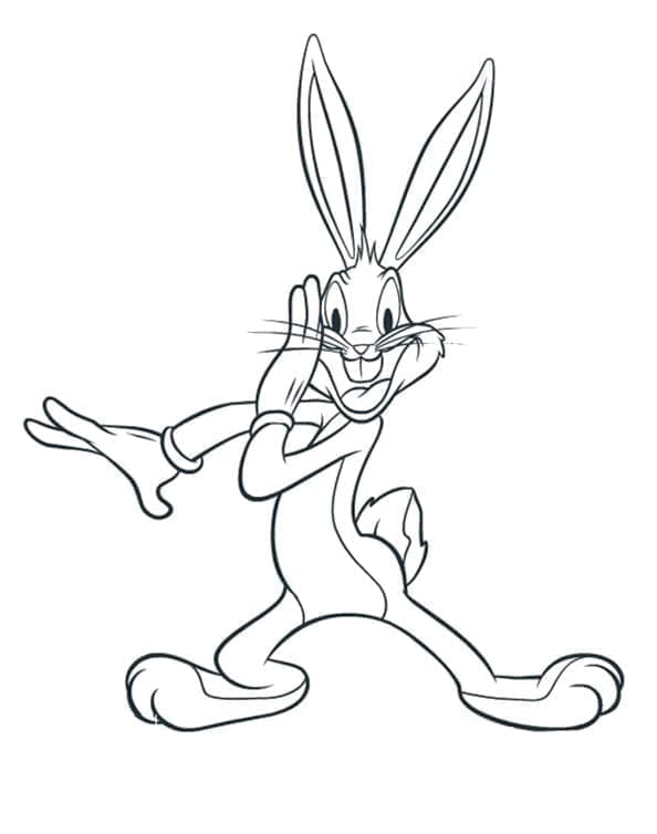 Bugs Bunny Zdarma omalovánka