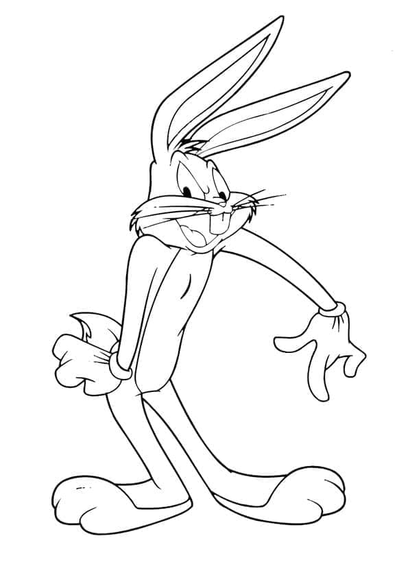 Bugs Bunny pro 3leté Děti omalovánka