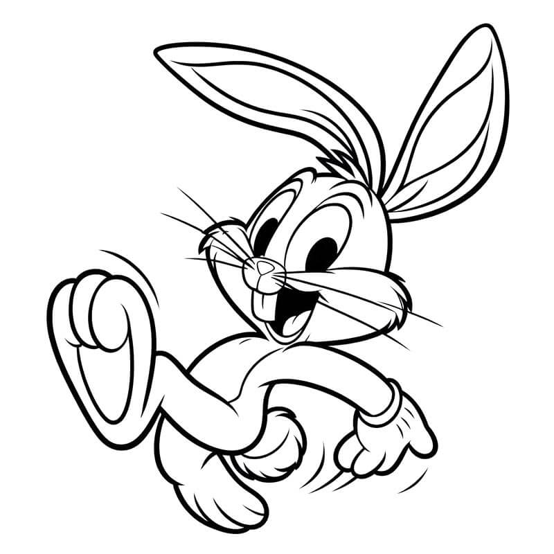 Bugs Bunny pro 4leté Děti omalovánka