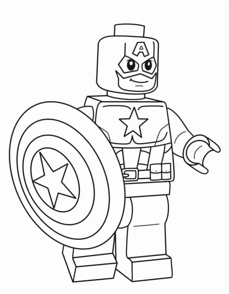 Captain America pro 1leté Děti omalovánka