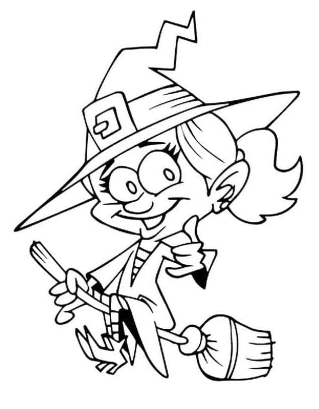 Čarodějnice (5) omalovánka