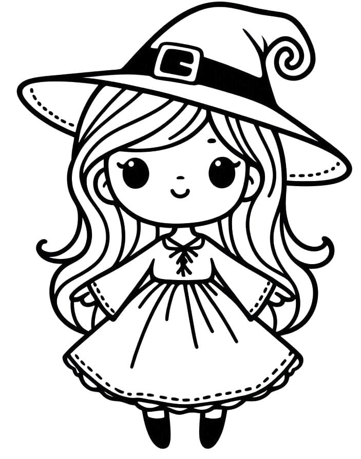 Čarodějnice (7) omalovánka