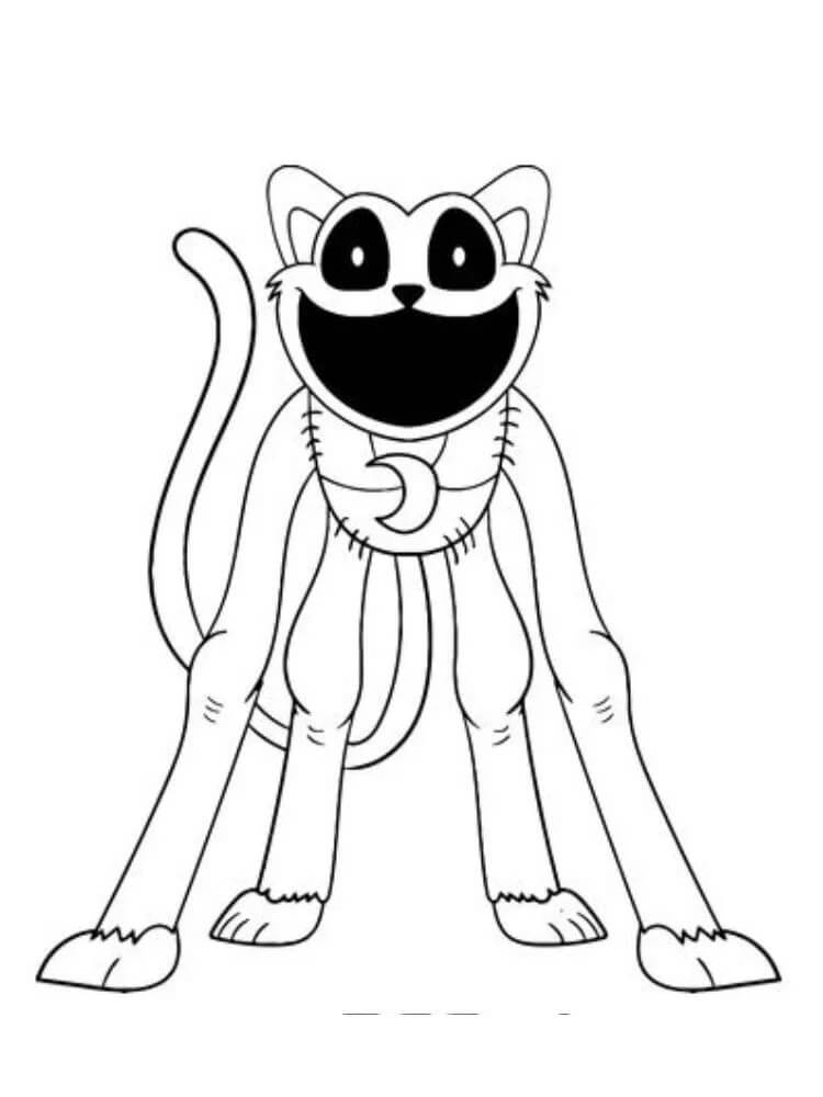 Catnap Obrázek omalovánka