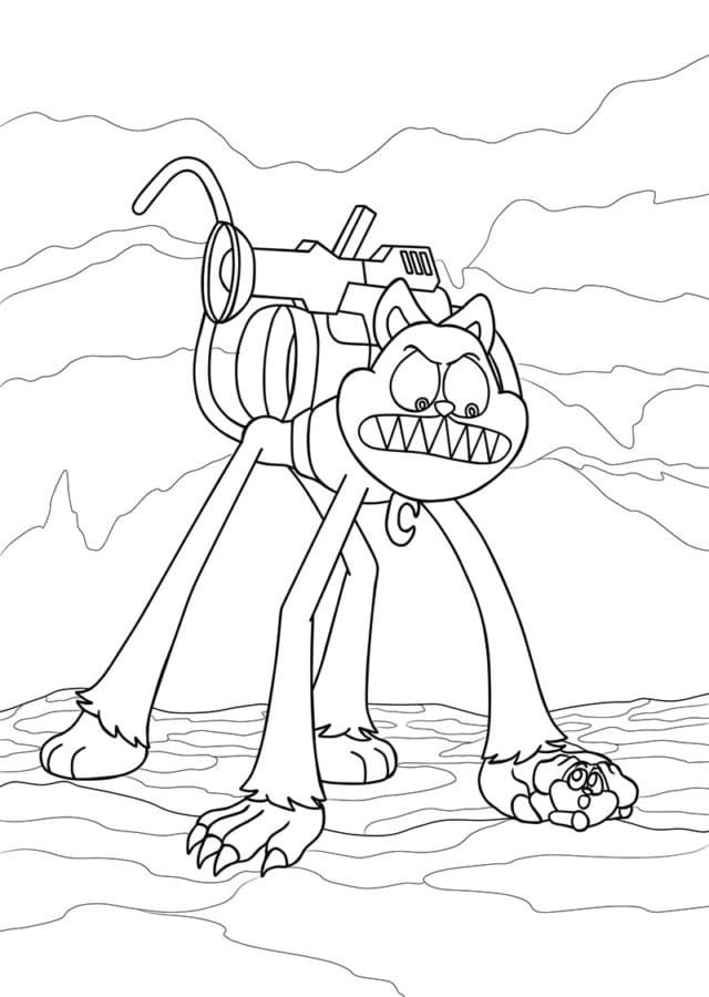 Catnap Tisknutelný omalovánka