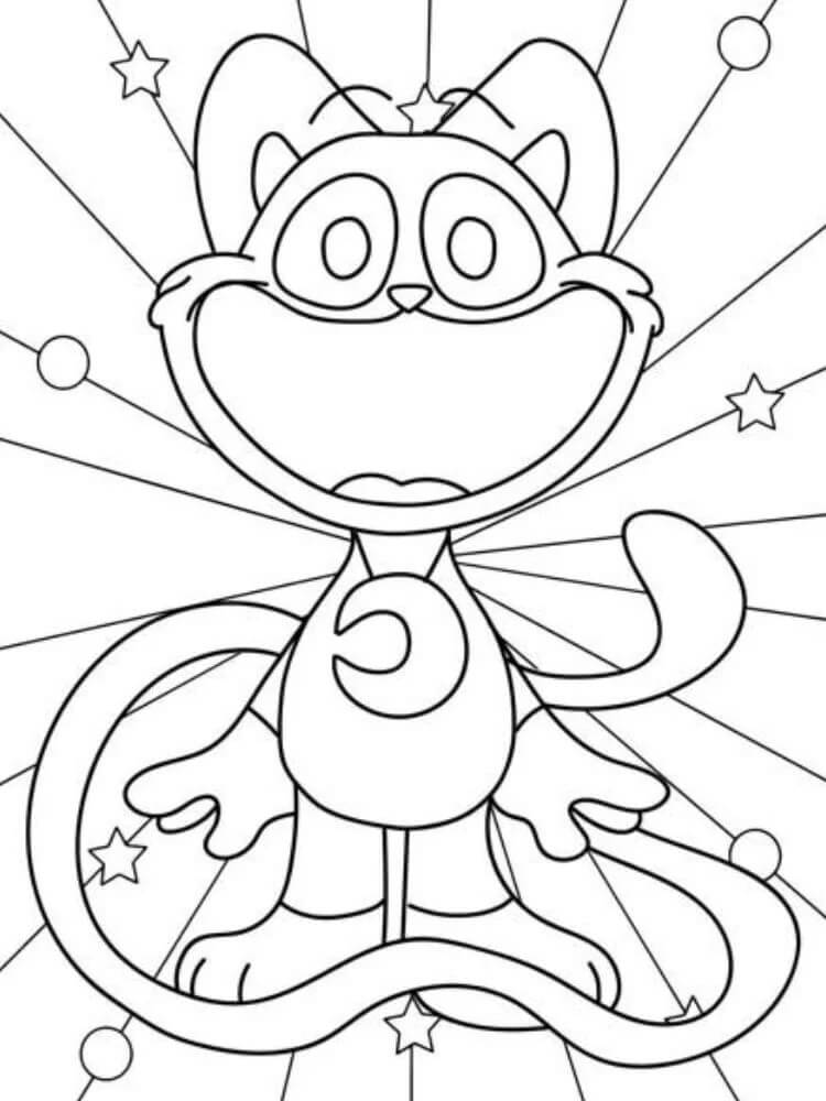 Catnap Zdarma Vymalovatelné Obrázek omalovánka