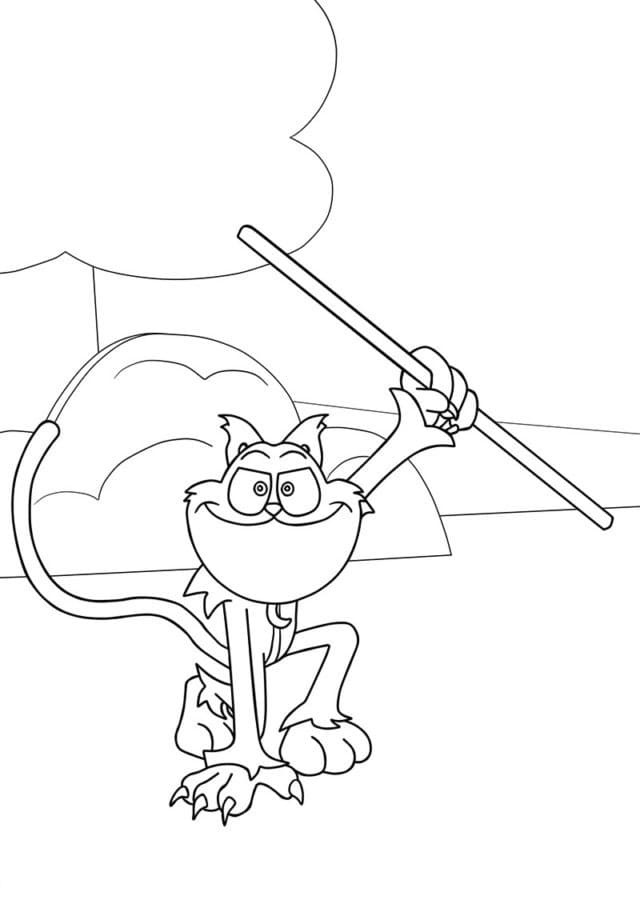 Catnap Zdarma omalovánka