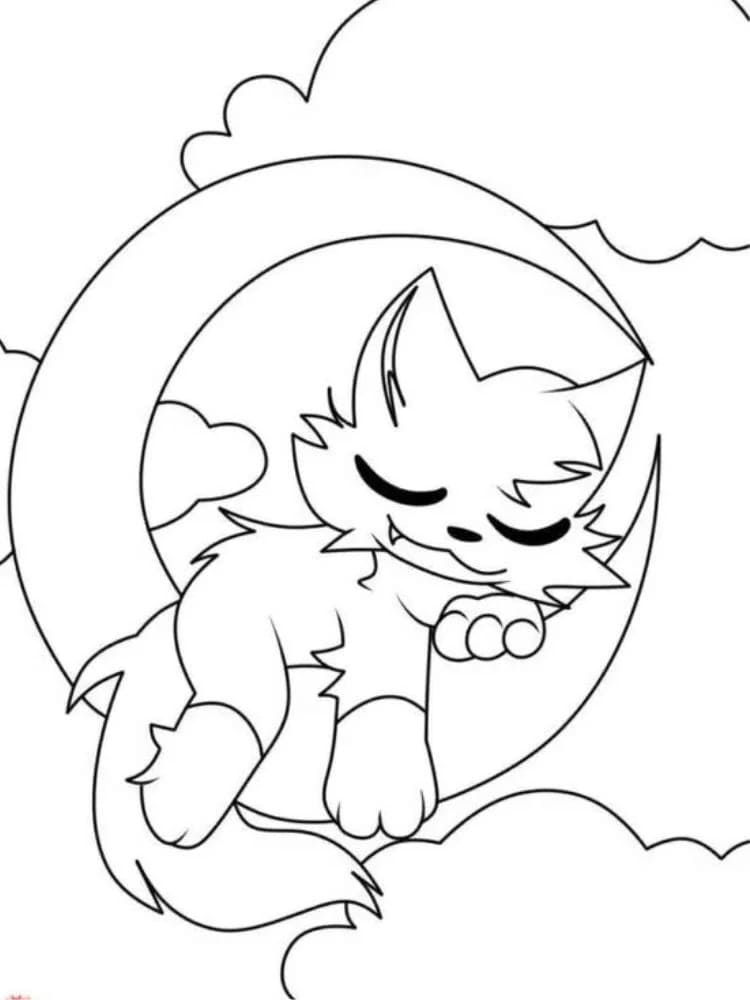 Catnap k Tisku omalovánka