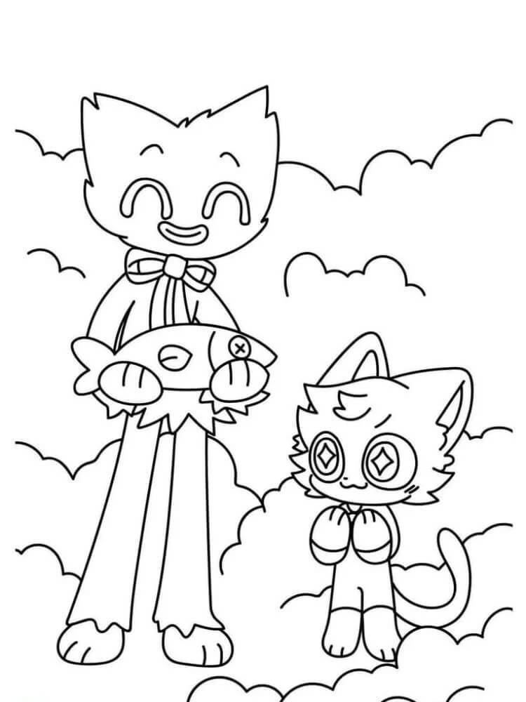 Catnap k Vymalování omalovánka