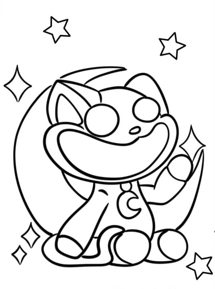 Catnap pro 1leté Děti omalovánka