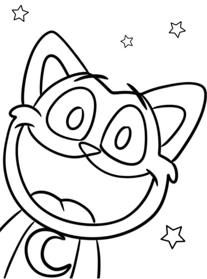 Catnap pro 4leté Děti omalovánka