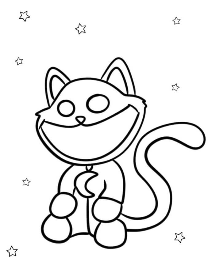 Catnap pro 6leté Děti omalovánka