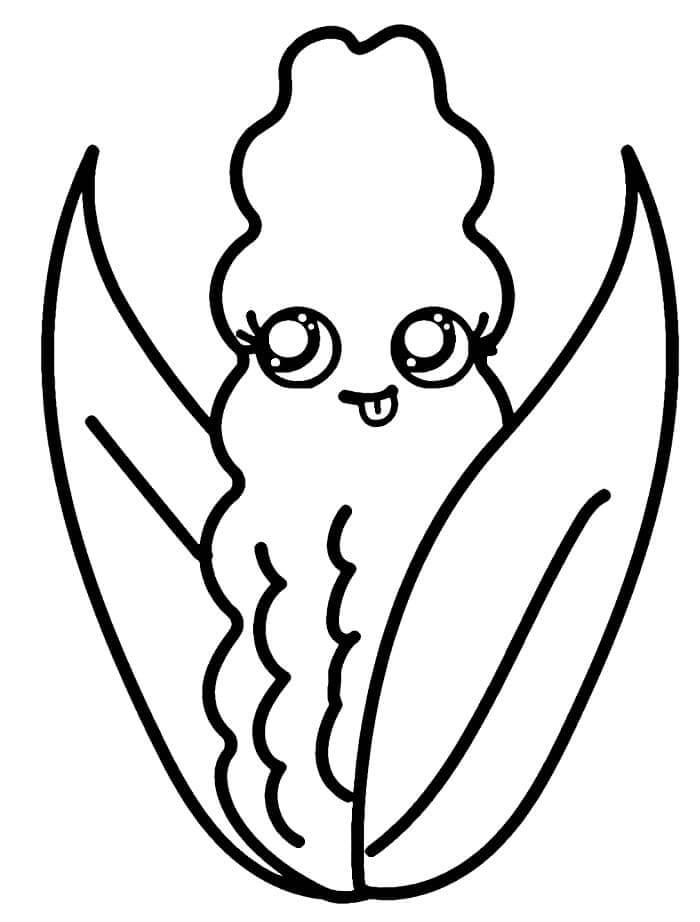 Čerstvá Zelenina omalovánka