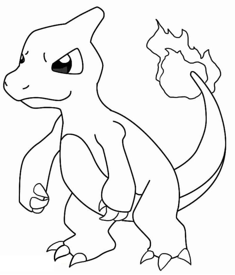 Charmeleon Pokemon omalovánka