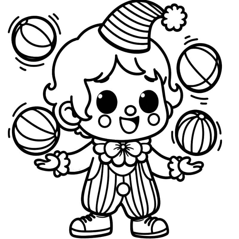 Cirkus Zdarma omalovánka