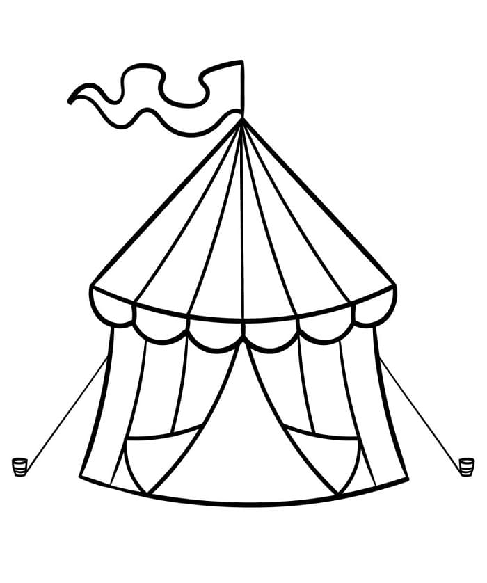 Cirkus pro 1leté Děti omalovánka