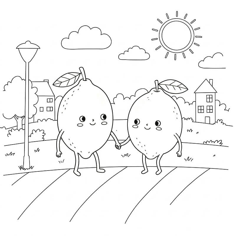 Citrón Tisknutelný pro Děti omalovánka