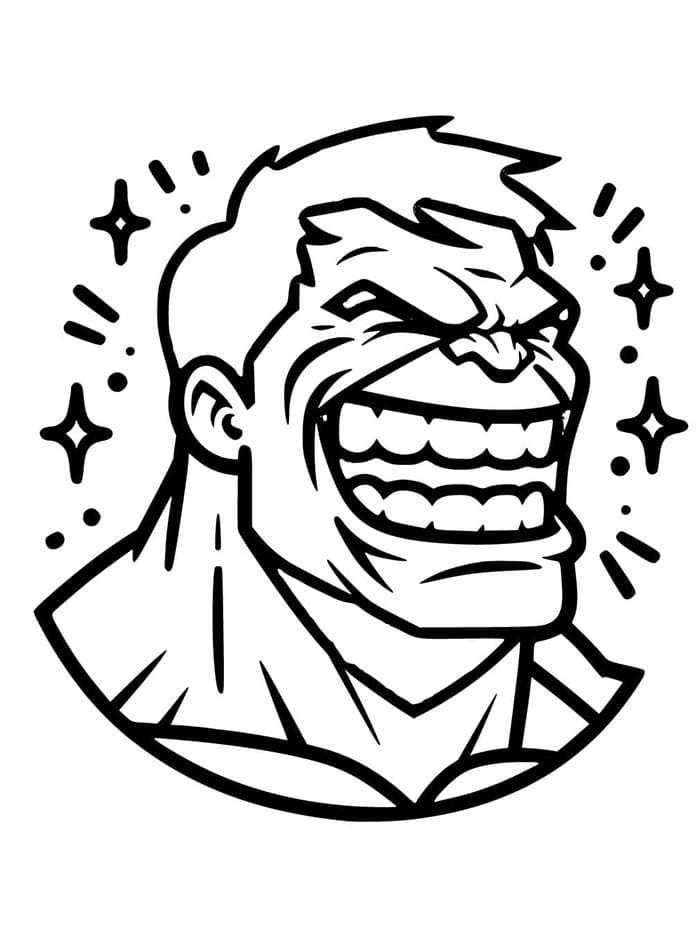 Cool Hulk omalovánka