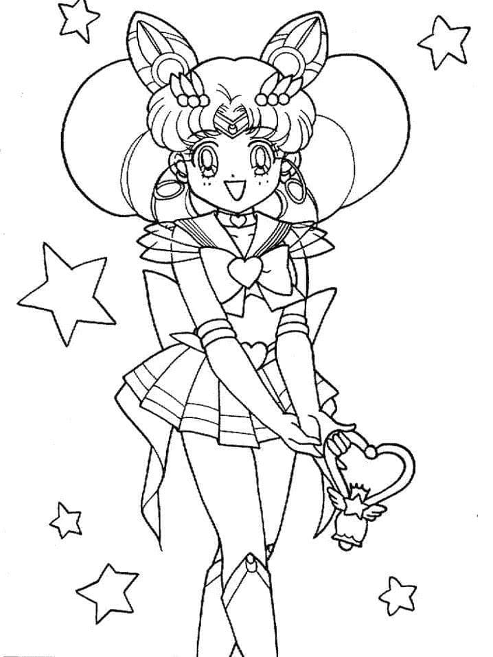 Cool Sailor Moon omalovánka