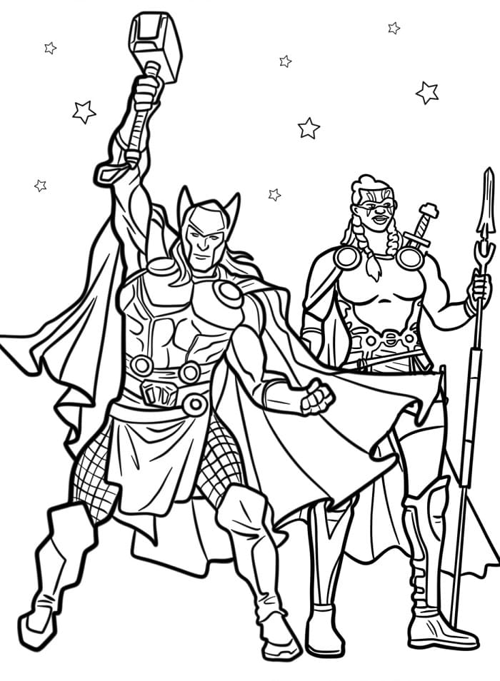 Cool Thor omalovánka
