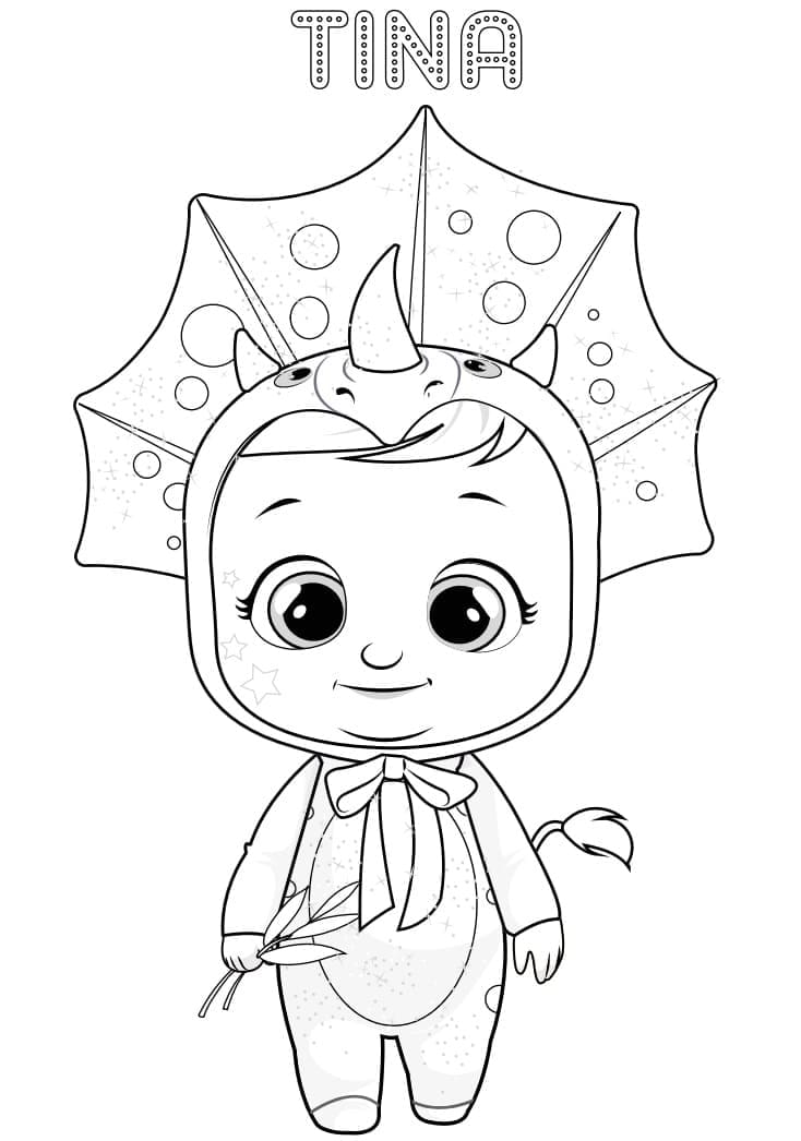 Cry Babies Vymalovatelné pro Děti omalovánka