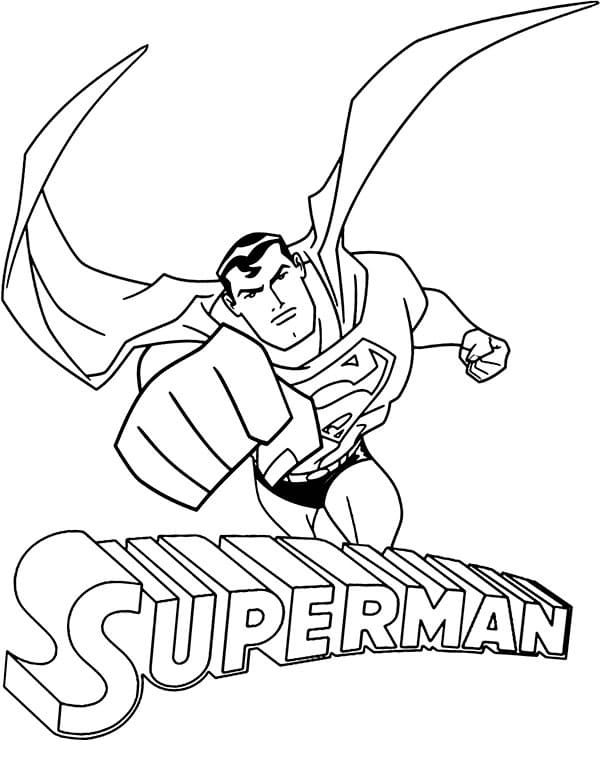 DC Superman omalovánka