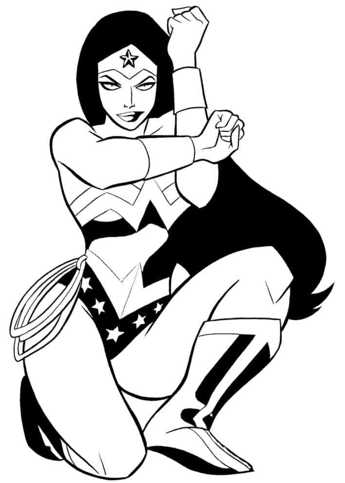 DC Wonder Woman omalovánka