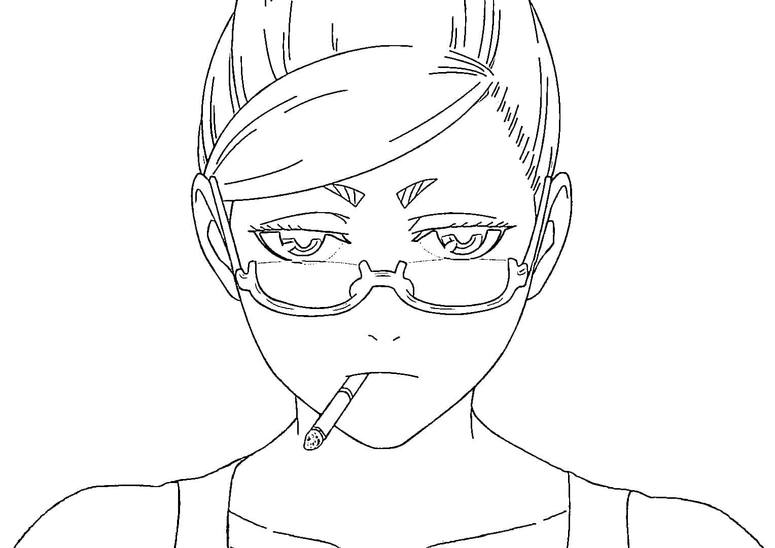 Dandadan k Vymalování omalovánka