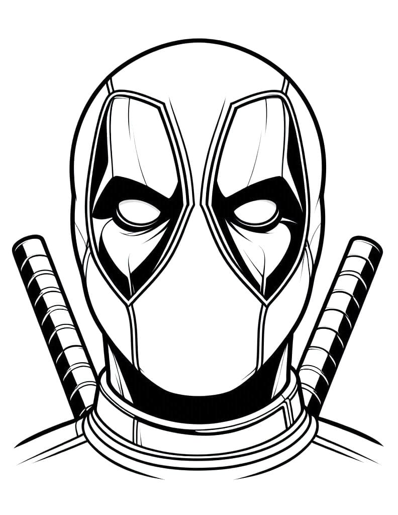 Deadpool Avengers omalovánka