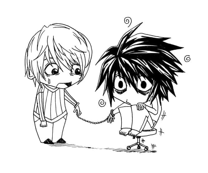 Death Note Zdarama omalovánka