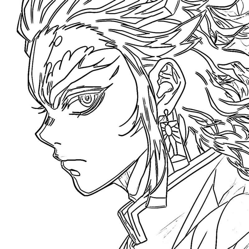 Demon Slayer k Tisku omalovánka