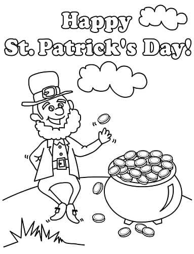 Den Svatého Patrika (10) omalovánka