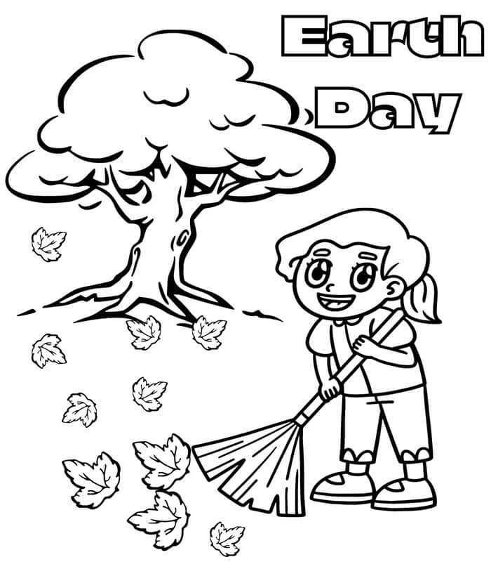 Den Země Tisknutelný pro Děti omalovánka