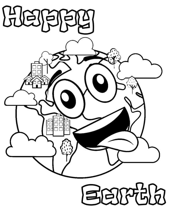 Den Země Tisknutelný omalovánka
