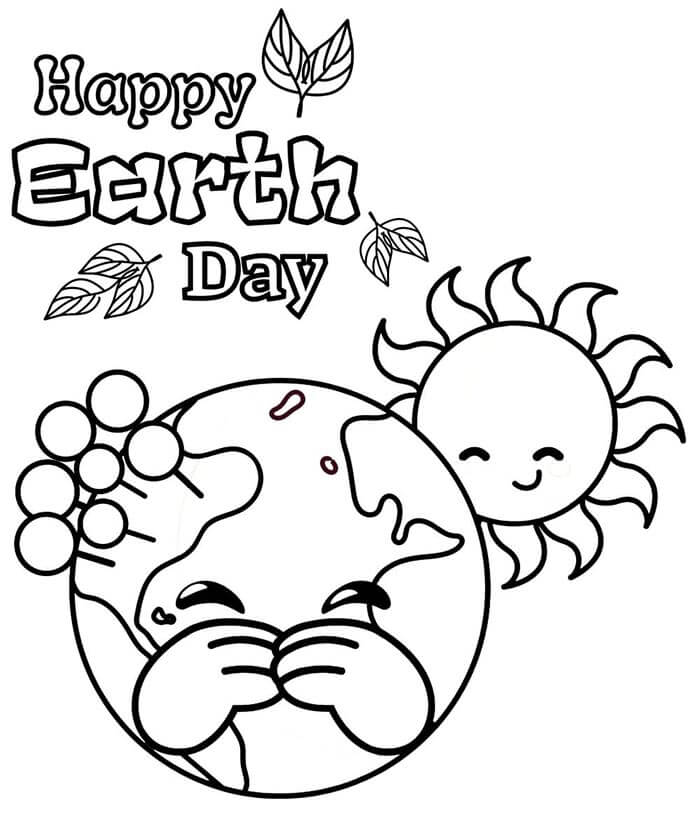 Den Země pro Děti omalovánka