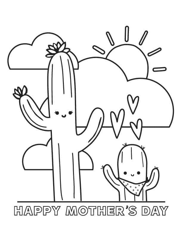 Den matek Svátky omalovánka