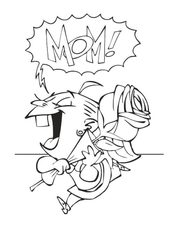 Den matek k Tisku omalovánka