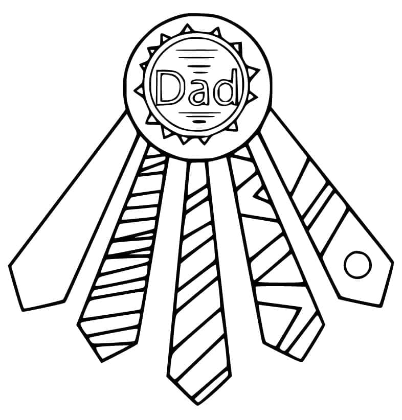 Den otců Zdarma Vymalovatelné Obrázek omalovánka