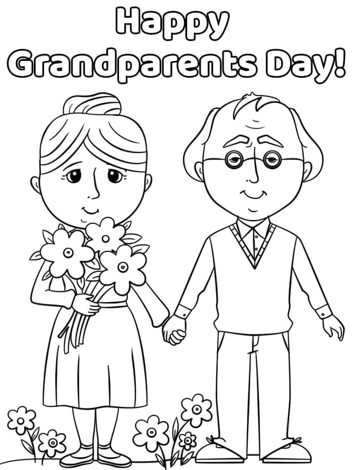 Den prarodičů (16) omalovánka