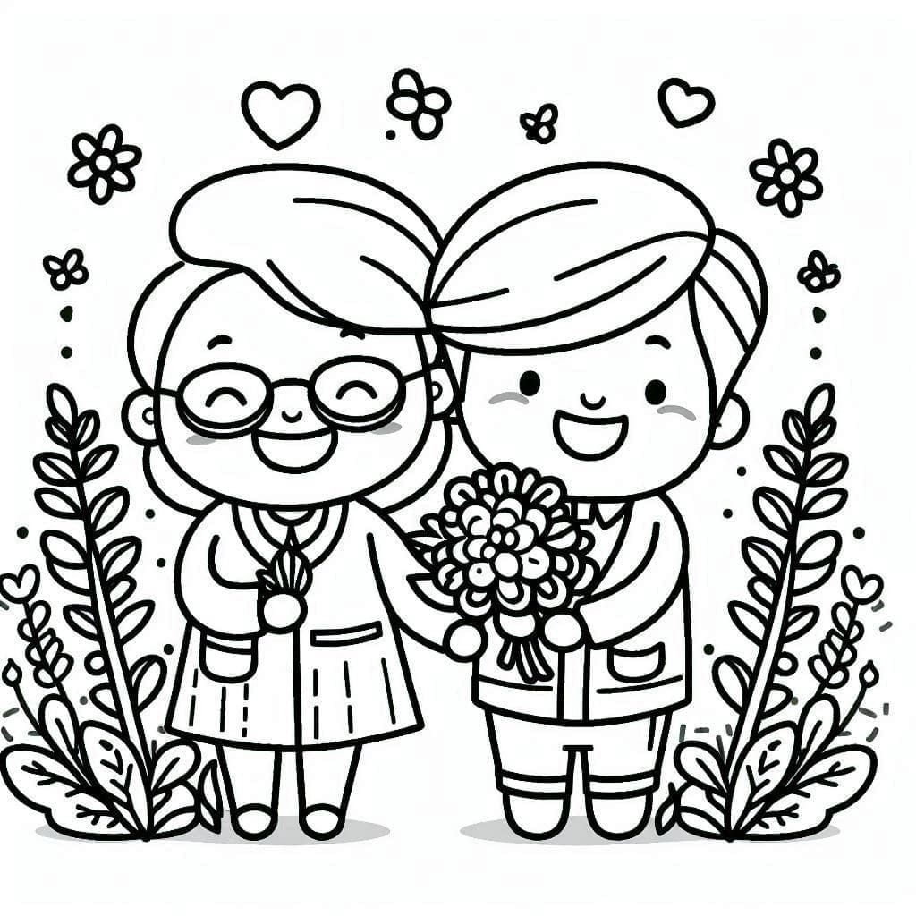 Den prarodičů (23) omalovánka