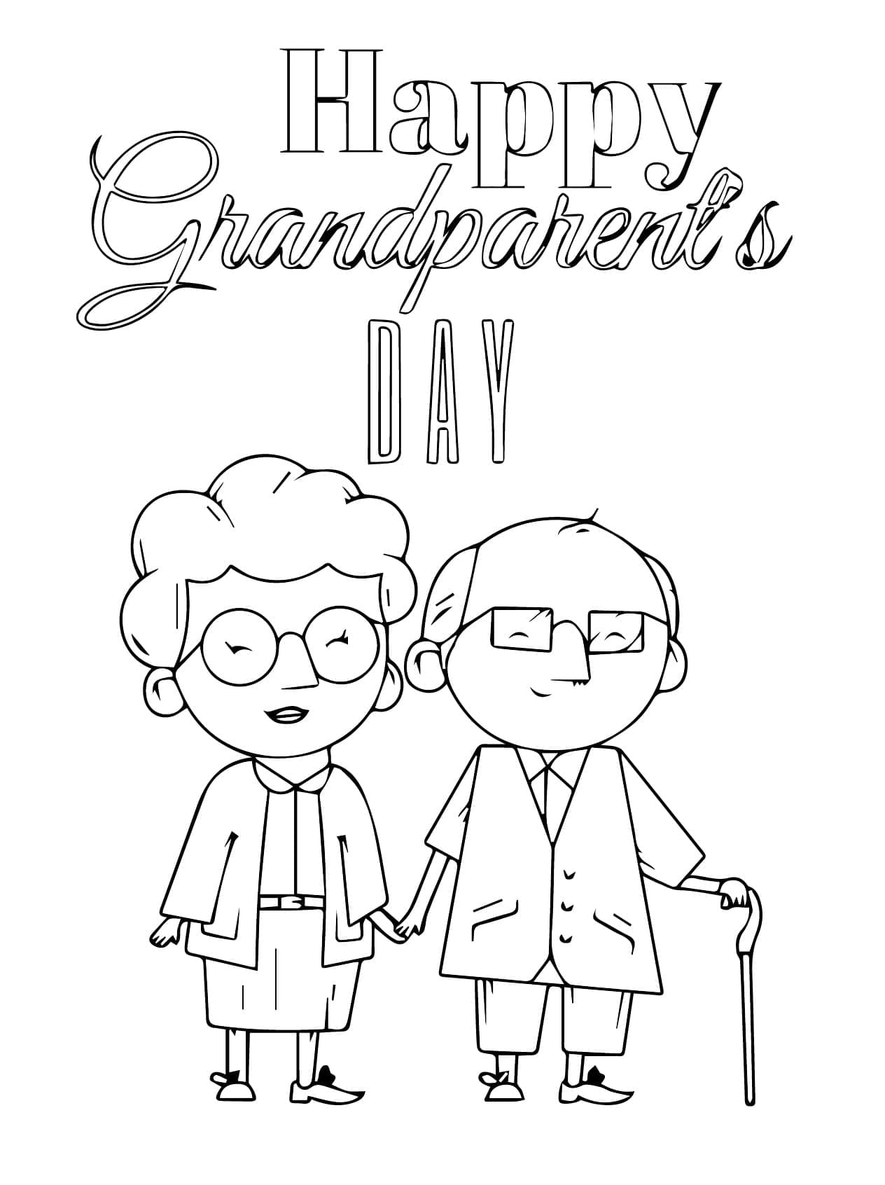 Den prarodičů (29) omalovánka