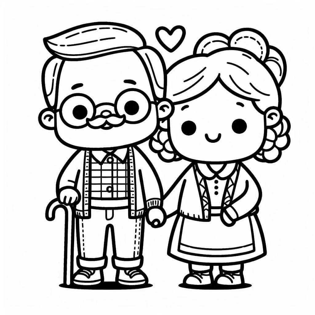 Den prarodičů omalovánky